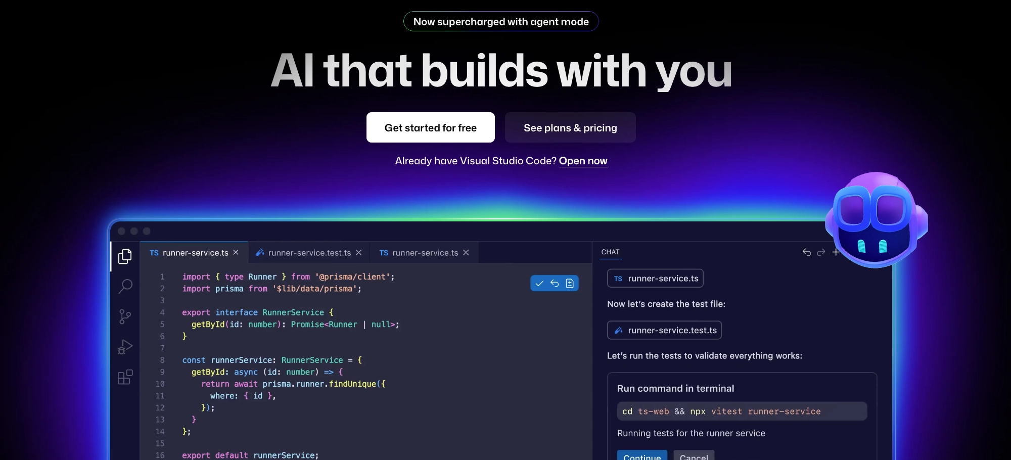 GitHub Copilot Workspace for structured task progression in AI development workflow