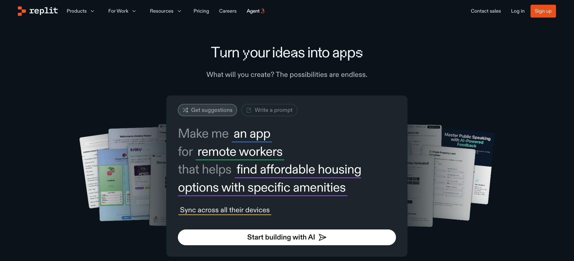 Replit Agent browser-based prototyping for AI development workflow