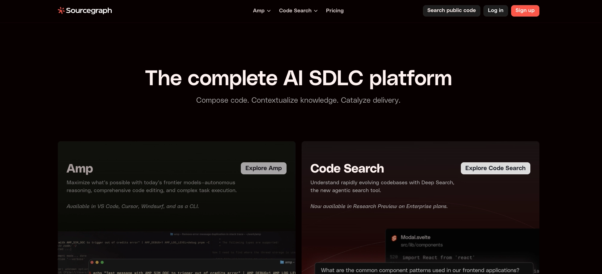 Sourcegraph Cody enterprise code context management for vibe coding