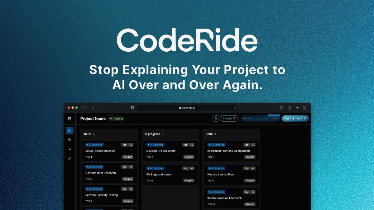 CodeRide - AI-powered development platform